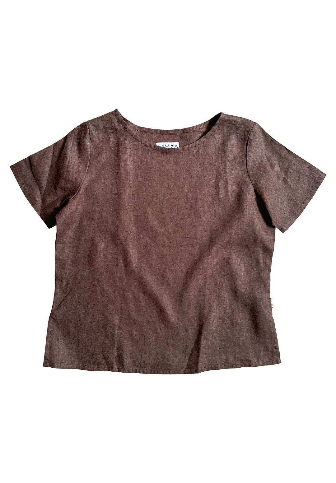 Teena-Linen Coffee T-Shirt