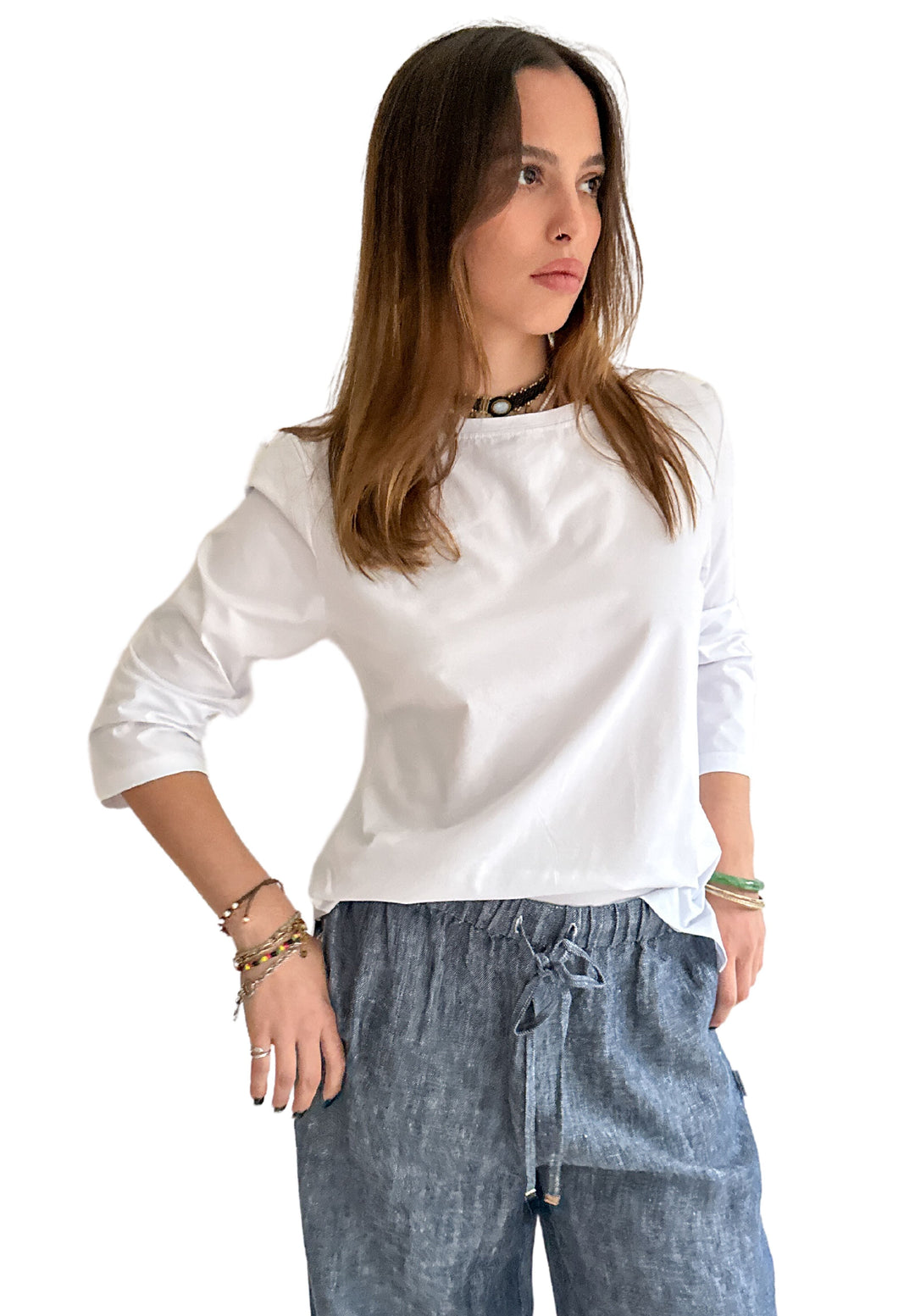 Marina White - Long Sleeve T-Shirt