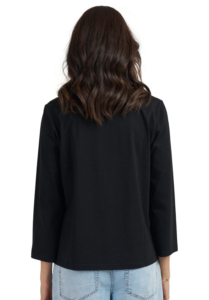 Marina Black - Long Sleeve Breton T-Shirt