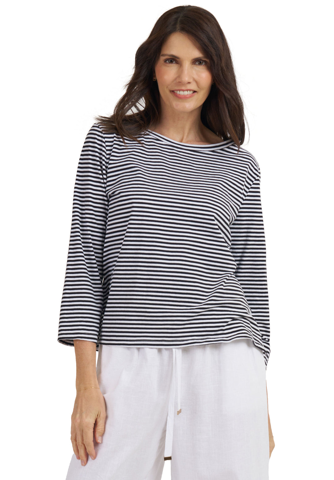 Marina Black Stripes - Long Sleeve T-Shirt