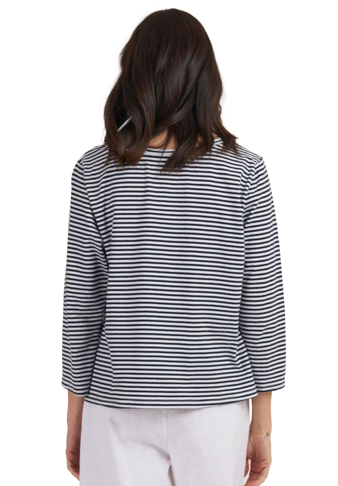 Marina Black Stripes - Long Sleeve T-Shirt