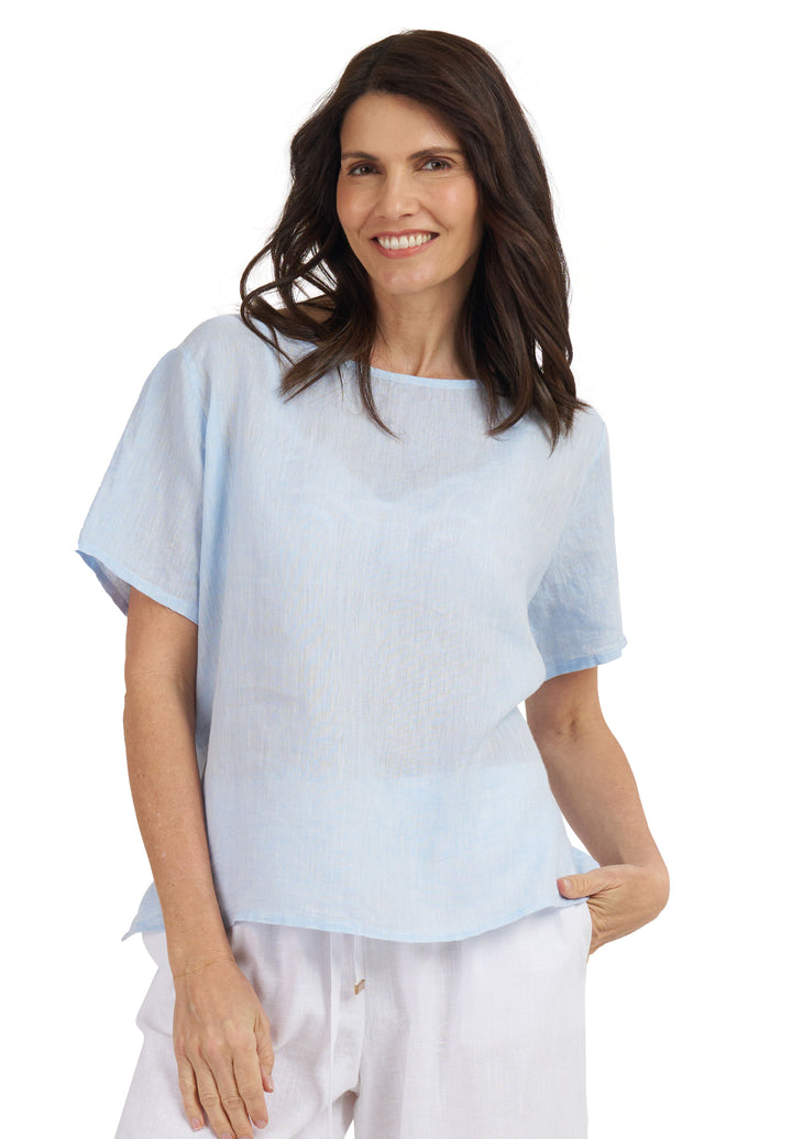 Teena-Linen Sky T-Shirt