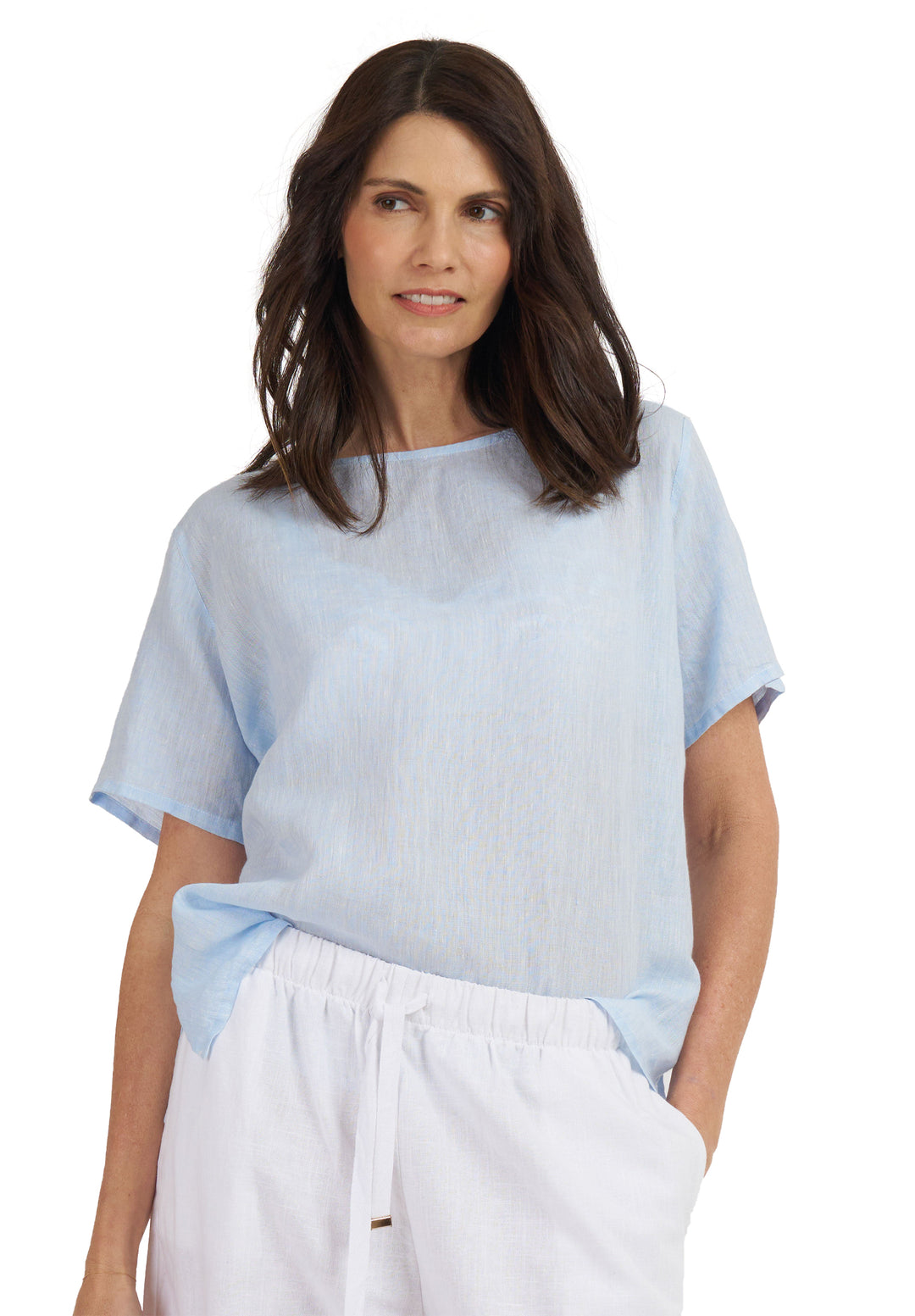 Teena-Linen Sky T-Shirt