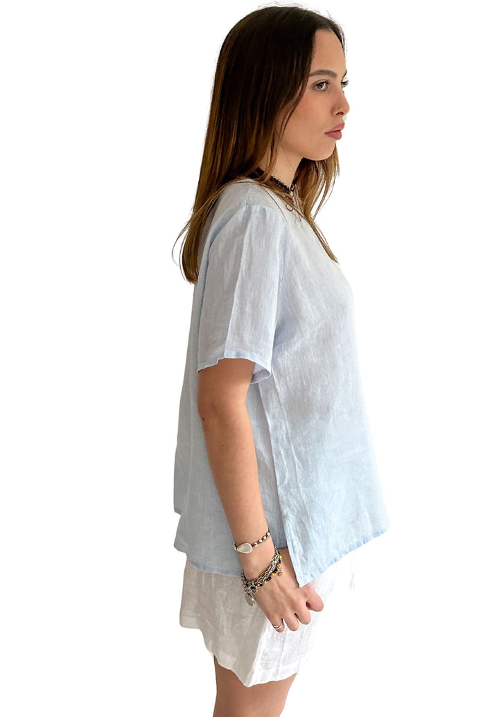 Teena-Linen Sky T-Shirt