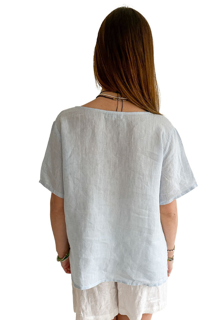 Teena-Linen Sky T-Shirt