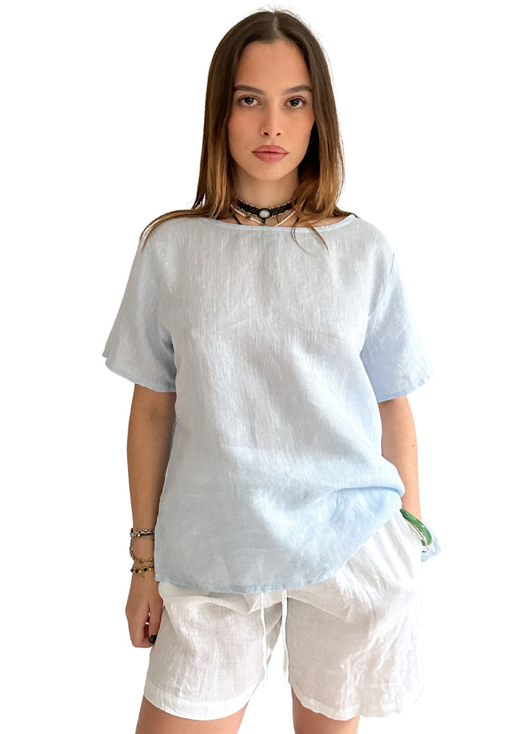 Teena-Linen Sky T-Shirt