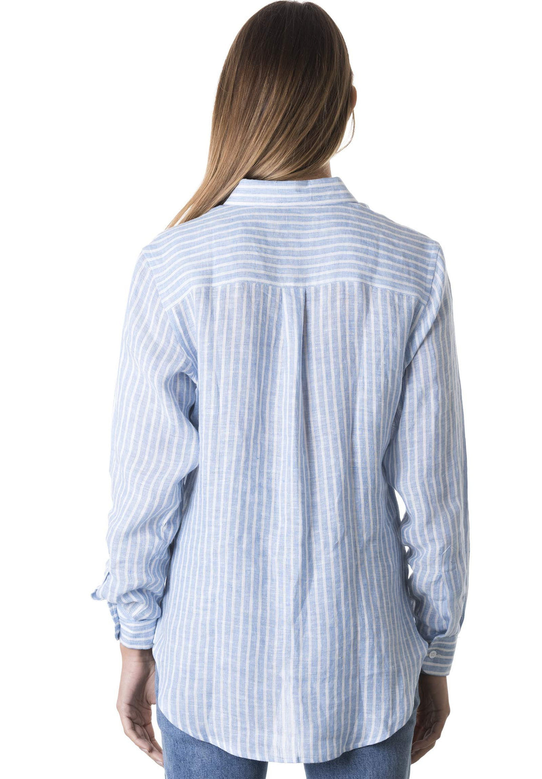 Rina Striped Linen Shirt by CAMIXA Online, THE ICONIC